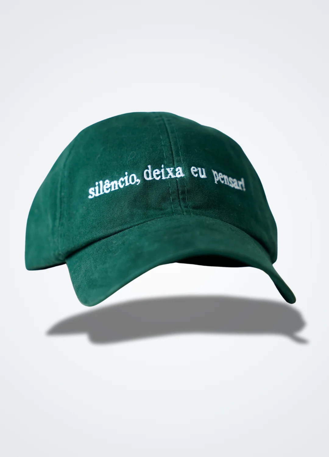 Boné Silêncio, deixa eu pensar! - Verde Musgo