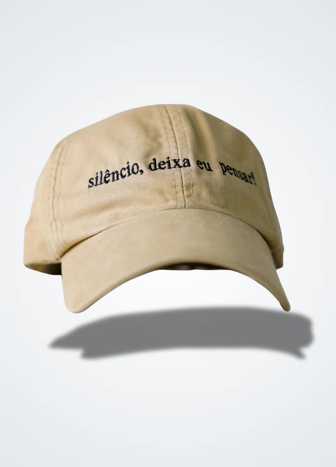 Boné Silêncio, deixa eu pensar! - Bege